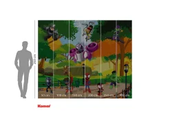 Papier peint panoramique sur intissée de Komar - Marvel Spidey Scavenger Hunt - Taille: 300 x 250 cm