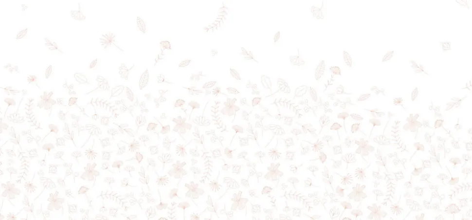 Papier peint panoramique enfant Danse des Feuilles, Beige 450 x 250cm