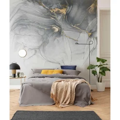 Papier peint panoramique encre doré 300x280cm Komar