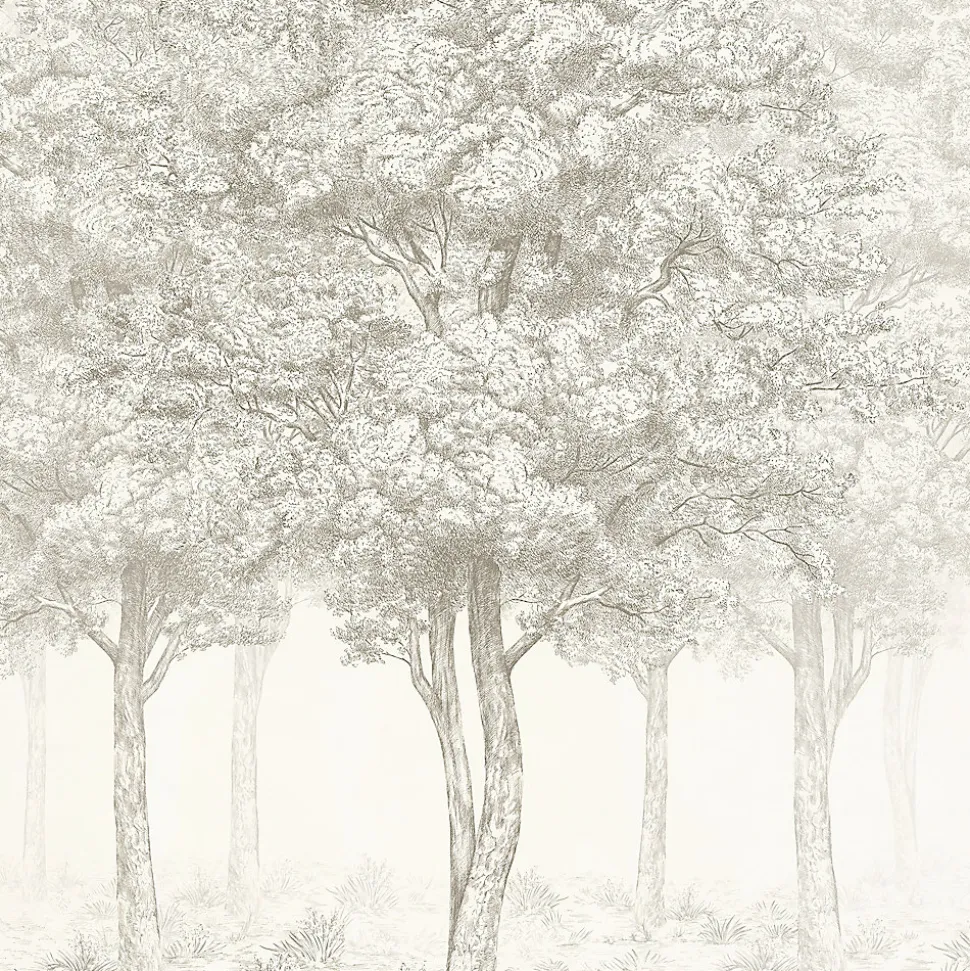 Papier peint panoramique Intissé GoodHome Sunste gris clair 200 x 280 cm