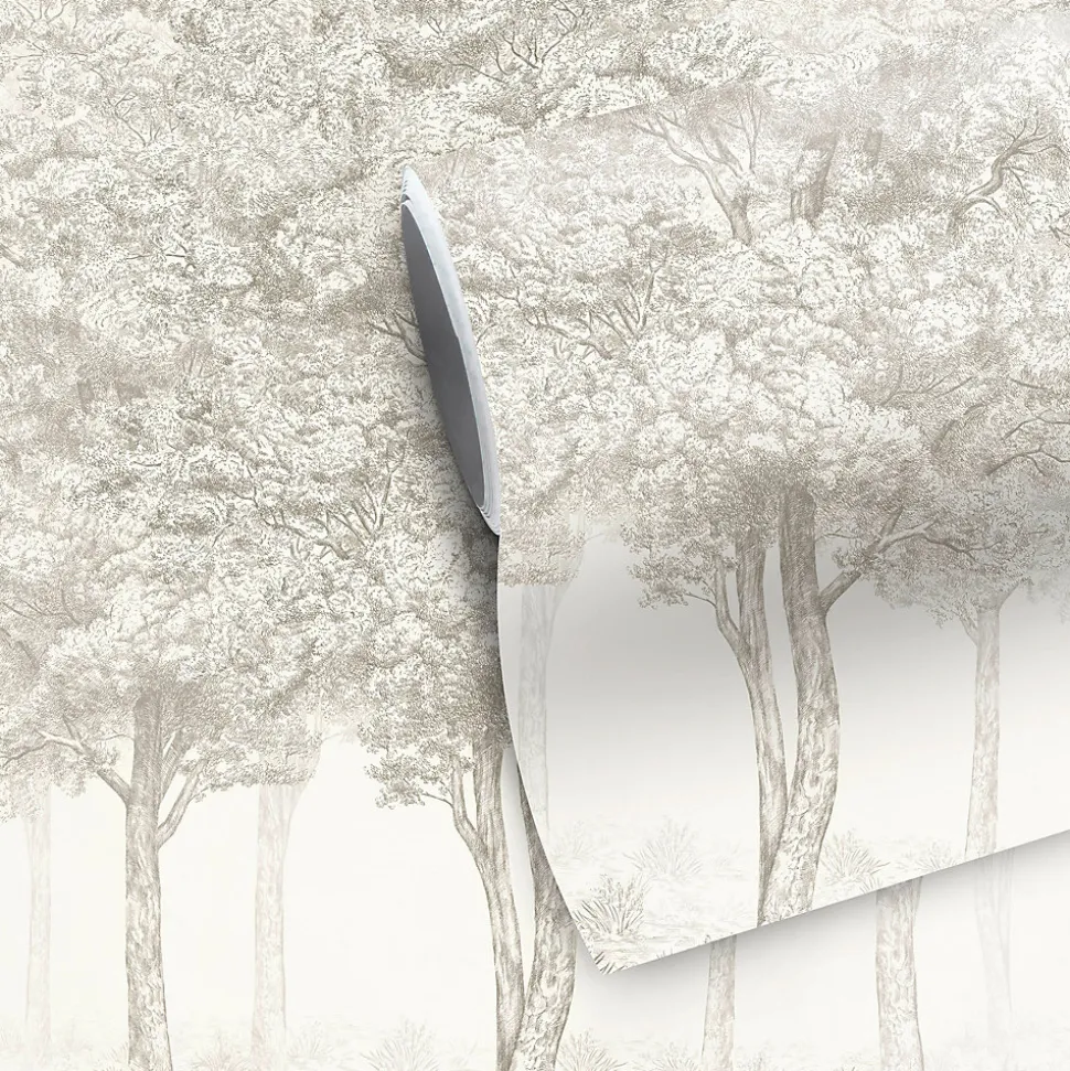 Papier peint panoramique Intissé GoodHome Sunste gris clair 200 x 280 cm