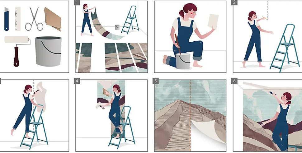 Papier peint panoramique sur intissée de Komar - Marvel Spider-Man Swinging Crew - Taille: 400 x 250 cm