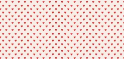 Papier peint panoramique enfant Amour Coeur, Rouge 150 x 250cm