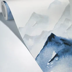 Papier peint panoramique - Yukon - Bleu - intissé : 150g/m² - 5 lés : 240x270cm
