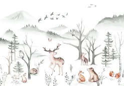 Papier peint panoramique Komar Cozy Woods L.4 m x l.280 cm