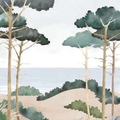 Papier peint panoramique - Les Landes - Multicolore - intissé : 150g/m² - 7 lés : 336x270cm