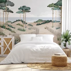 Papier peint panoramique - Les Landes - Multicolore - intissé : 150g/m² - 7 lés : 336x270cm