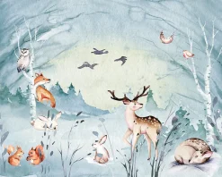 Papier peint panoramique Komar Animal Sleepover L.3.5 m x l.280 cm