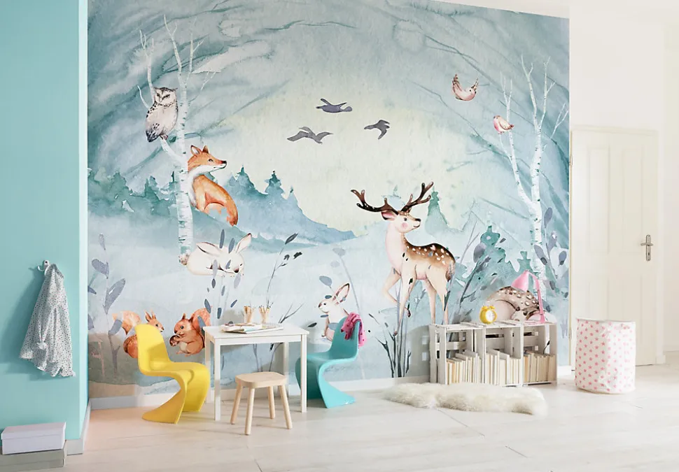 Papier peint panoramique Komar Animal Sleepover L.3.5 m x l.280 cm