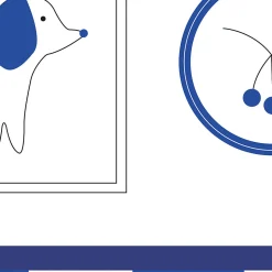Papier peint panoramique enfant Petits Explorateurs, Bleu 150 x 250cm