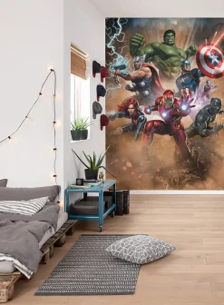 Papier peint panoramique Komar Avengers Superpower L.2 m x l.280 cm