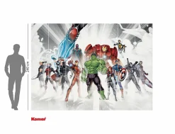 Papier peint panoramique sur intissée de Komar - Marvel Avengers Unite - Taille: 336 x 240 cm