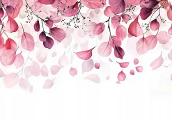 Papier Peint Panoramique Intissé Nature Feuilles 350x250 cm - Colle Inclus - Moderne XXL Papier Peint por Chambre Salon