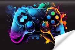 Papier Peint Photo MANETTE DE JEU Abstraction Pour Chambre D'Adolescent 180cm x 120cm