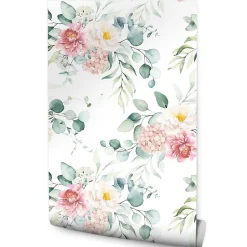 Papier Peint Pour Chambre FLEURS Feuilles Eucalyptus Nature
