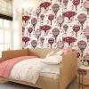 Papier peint pour enfant avec mongolfières - 510x260 cm (l x h)