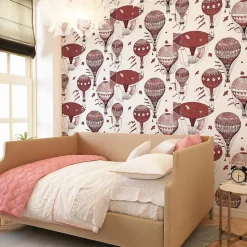 Papier peint pour enfant avec mongolfières - 510x260 cm (l x h)