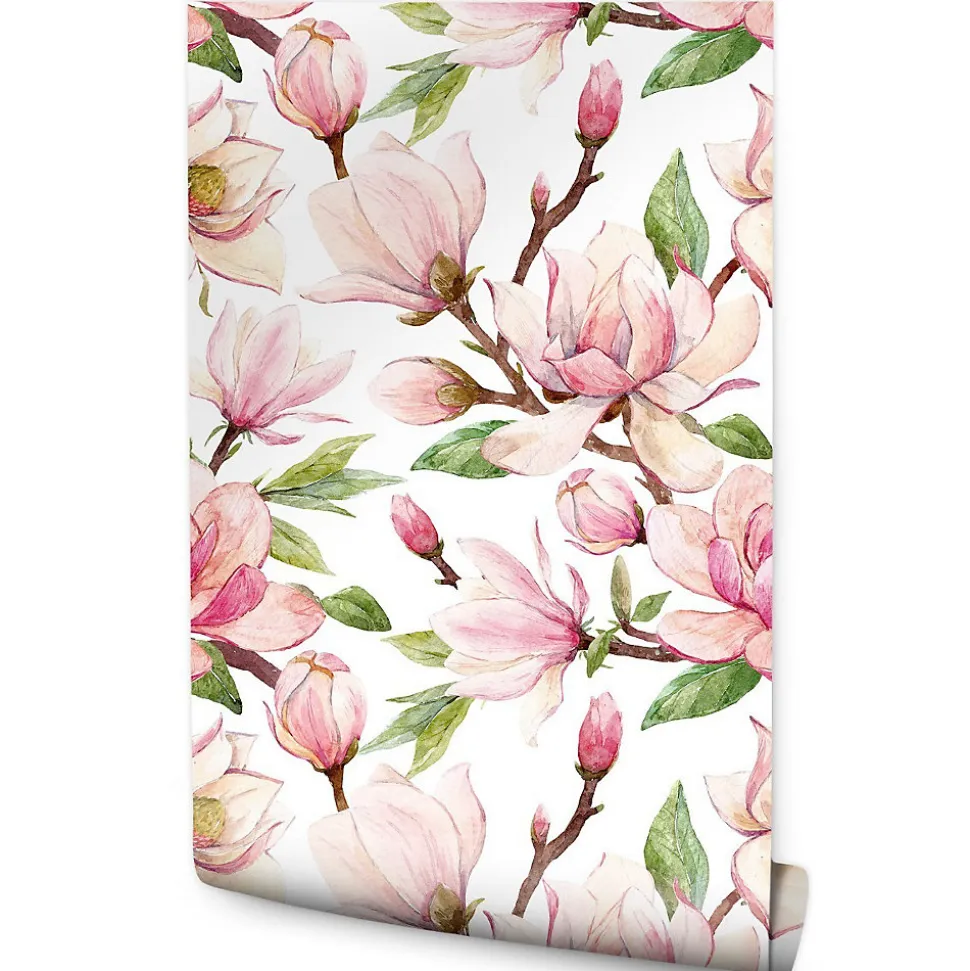 Papier Peint Pour La Chambre FLEURS Nature Magnolias