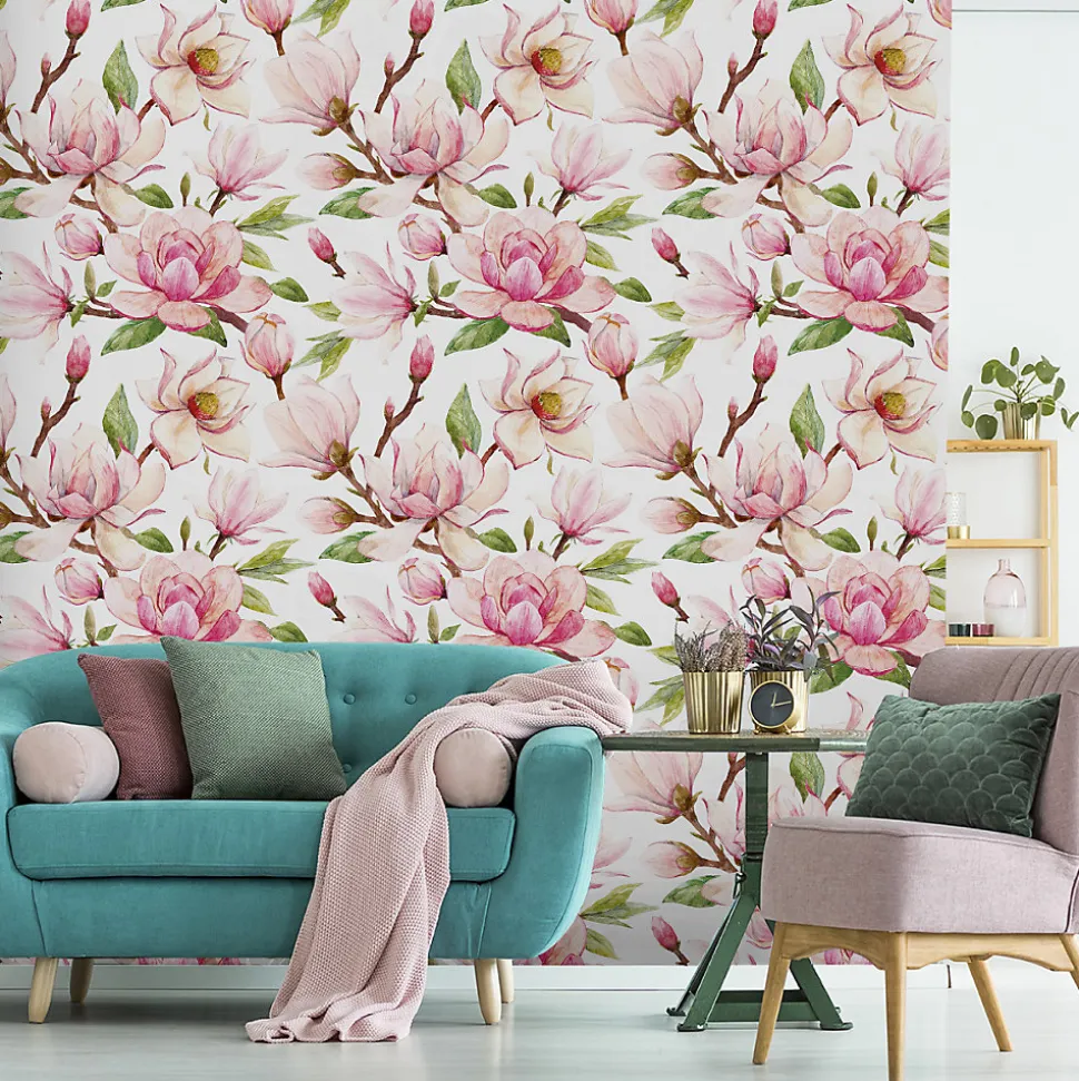 Papier Peint Pour La Chambre FLEURS Nature Magnolias