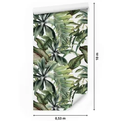 Papier Peint Pour La Chambre FEUILLES Monstera Plantes Exotiques