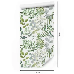 Papier Peint Pour La Chambre PLANTES Fleurs Feuilles