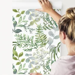 Papier Peint Pour La Chambre PLANTES Fleurs Feuilles