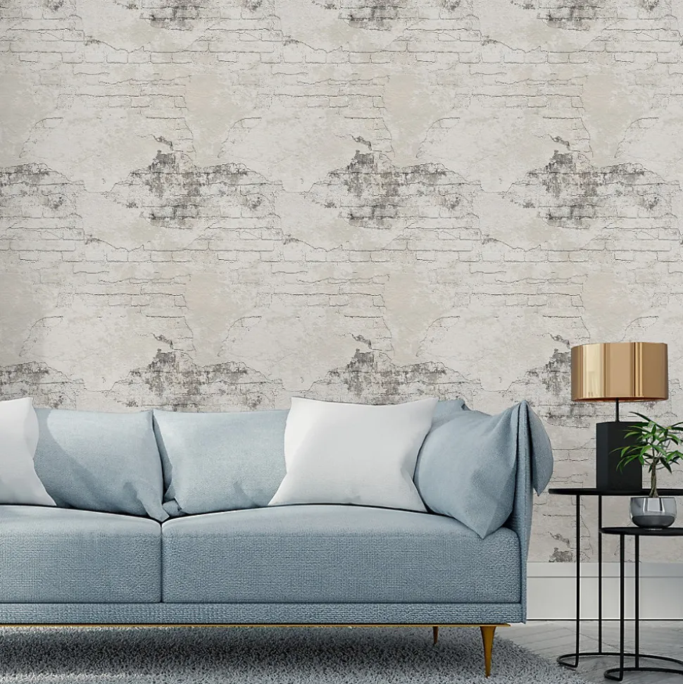 Papier Peint Pour la Chambre Intissé Brique Effet 3D Béton