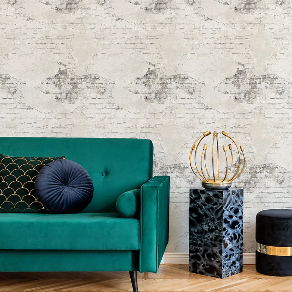 Papier Peint Pour la Chambre Intissé Brique Effet 3D Béton