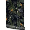 Papier Peint Pour Salon FEUILLES Tropicales Fleurs Nature