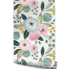 Papier Peint Pour Salon FLEURS Colorées Feuilles Plantes