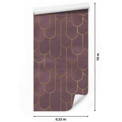 Papier Peint Pour Salon MOTIFS Art Déco Abstraction