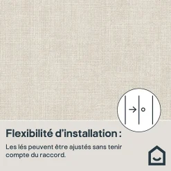 Papier peint pré-encollé Easy Roll vinyle intissé uni grège l.53 x L.1005 cm, GoodHome Coppins
