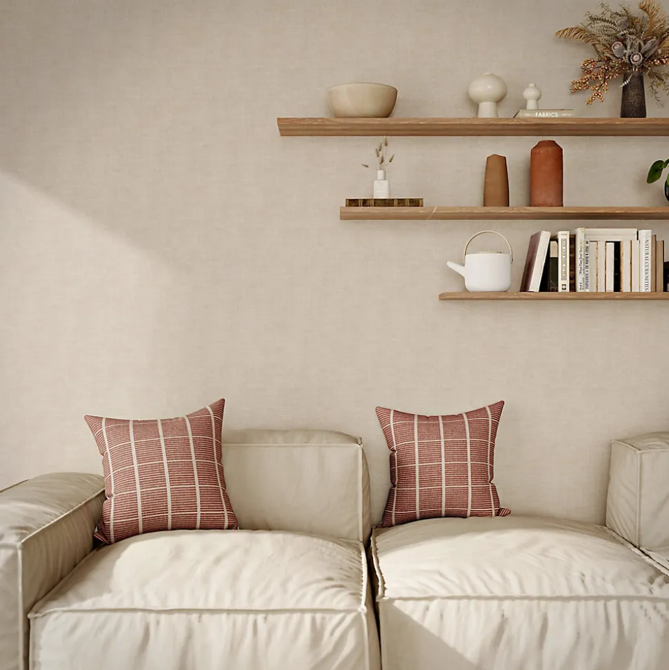 Papier peint pré-encollé Easy Roll vinyle intissé uni grège l.53 x L.1005 cm, GoodHome Coppins