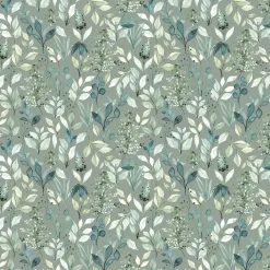 Papier peint pré-encollé vinyle intissé fleuri Easy Roll GoodHome Begonia vert l.53 x H.1005 cm