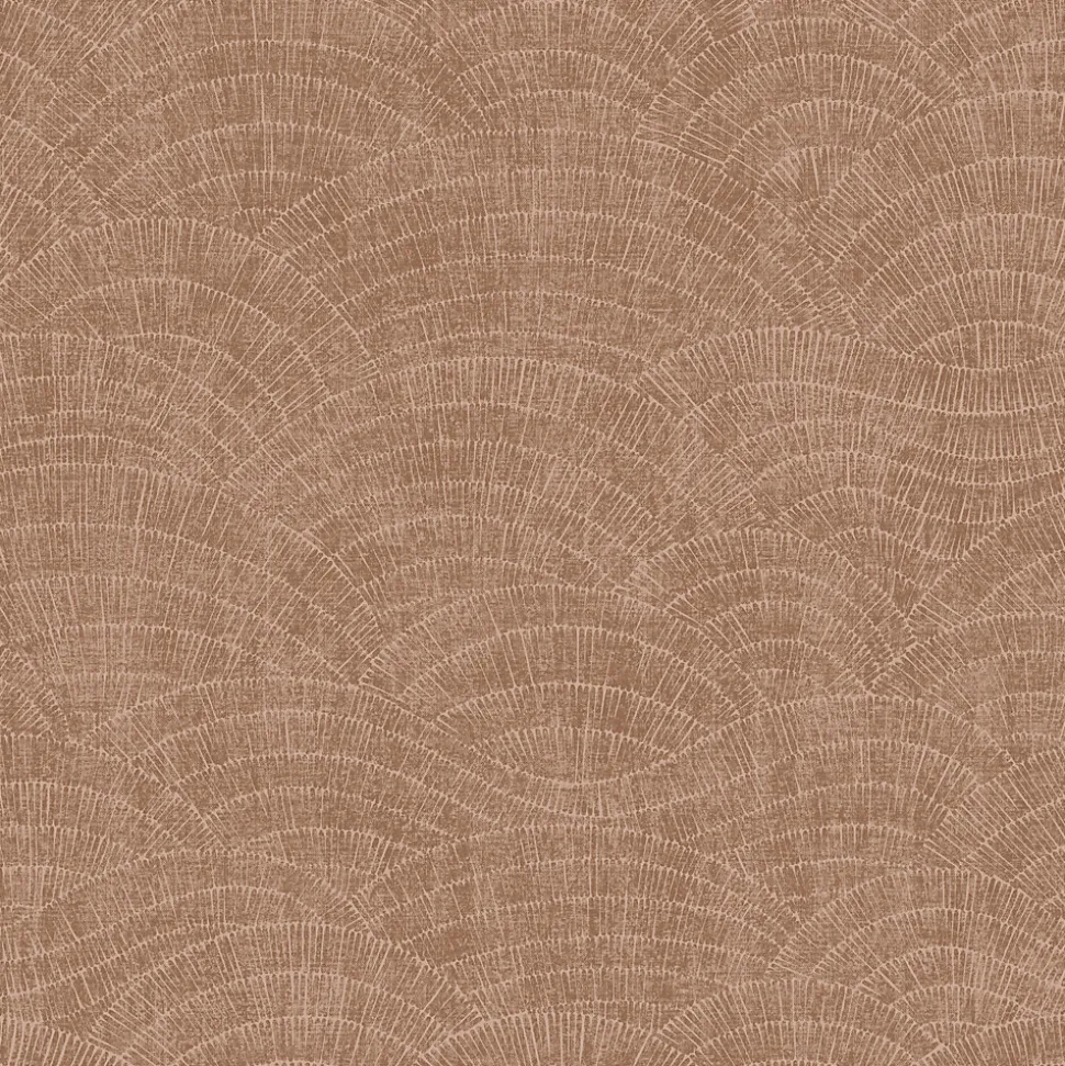 Papier peint pré-encollé vinyle intissé géométrique Easy Roll GoodHome Barrington rose l.53 x H.1005 cm