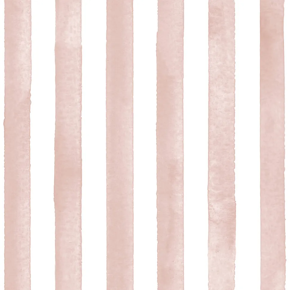 Papier peint pré-encollé vinyle à rayures Easy Roll GoodHome Satori rayures rose l.53 x H.1005 cm