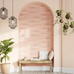 Papier peint pré-encollé vinyle intissé Easy Roll GoodHome Bellevue rose l.53 x H.1005 cm