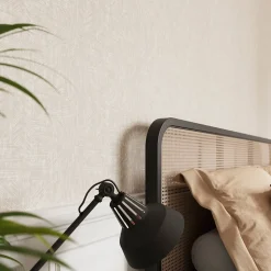 Papier peint pré-encollé vinyle intissé géométrique Easy Roll GoodHome Azay beige l.53 x H.1005 cm