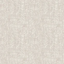Papier peint pré-encollé vinyle intissé géométrique Easy Roll GoodHome Azay beige l.53 x H.1005 cm