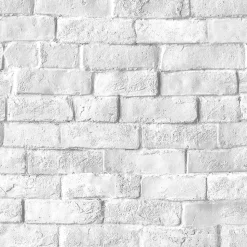 Papier peint pré-encollé vinyle intissé imitation mur de brique Easy Roll GoodHome Alfreton gris l.53 x H.1005 cm
