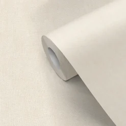 Papier peint pré-encollé vinyle intissé uni beige Easy Roll GoodHome Coppins l.53 x H.1005 cm