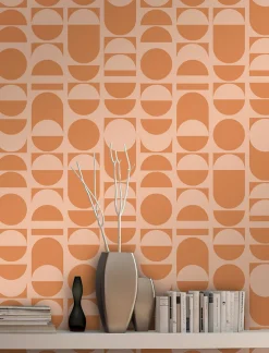 Papier peint Suède intissé GoodHome Irving beige l.53 x H.1000 cm