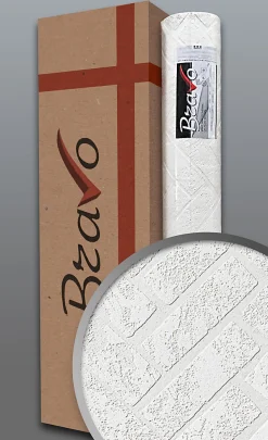 Papier peint texturé EDEM 83102BR70 papier peint intissé texturé à l'aspect de pierre mat blanc 1 carton à 4 rouleaux