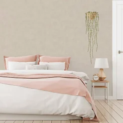Papier peint uni Tadelakt Lutèce beige