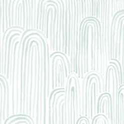 Papier peint vinyl intissé Les aventures Nina arche bleu glacier L.1005 x l.53cm Lutèce