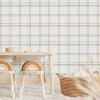 Papier peint vinyle adhésif tartan coloré multicolore 50x300 cm