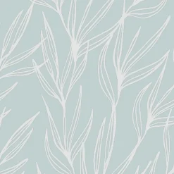 Papier peint vinyle expansé sur intissé Folia feuillage bleu L.1005 x l.53cm Lutèce