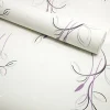 Papier peint vinyle expansé sur intissé - Basique - Motif floral violet pois satiné - Rouleau(x)