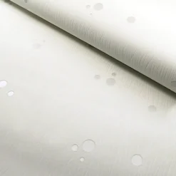 Papier peint vinyle expansé sur intissé - Classique Chic - Pois blanc satiné - Rouleau(x)