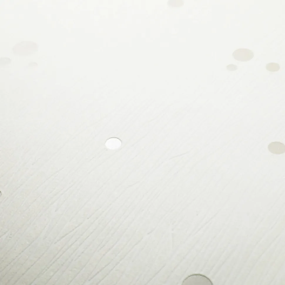 Papier peint vinyle expansé sur intissé - Classique Chic - Pois blanc satiné - Rouleau(x)